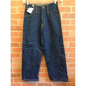 Vintage Smith's Boys Baggy Loose Jeans Five-Pocket Creased Size 7
